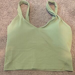 Lululemon Green Tank Sports Bra size 4
